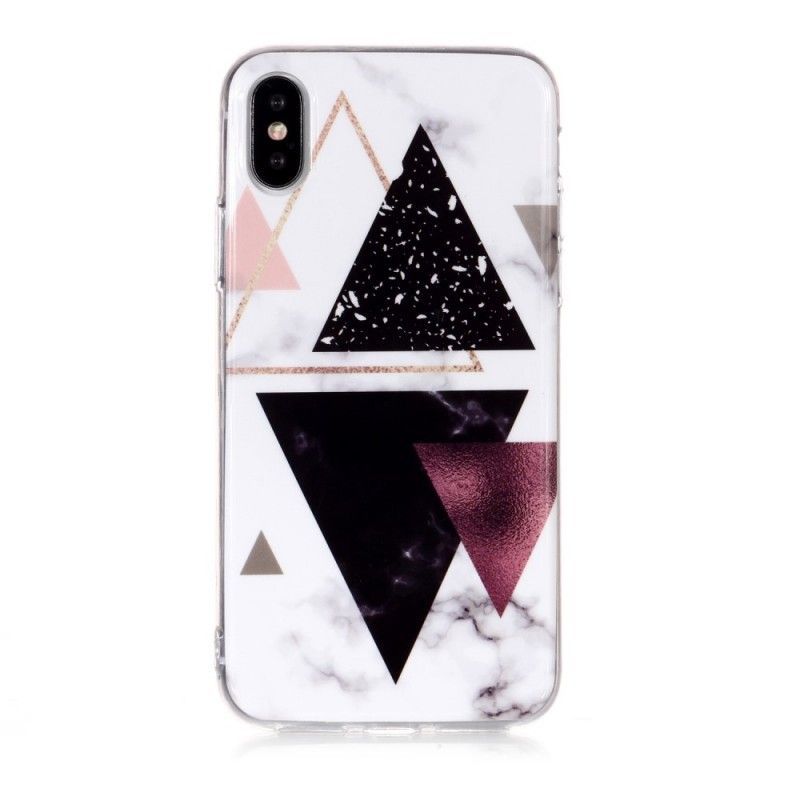 Kryt Iphone  XS Diamantový Design Mramoru