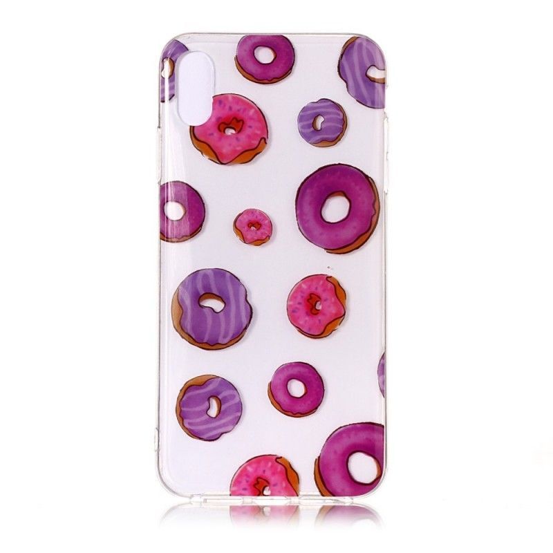 Kryt Iphone  XS Průhledný Donutový Ventilátor