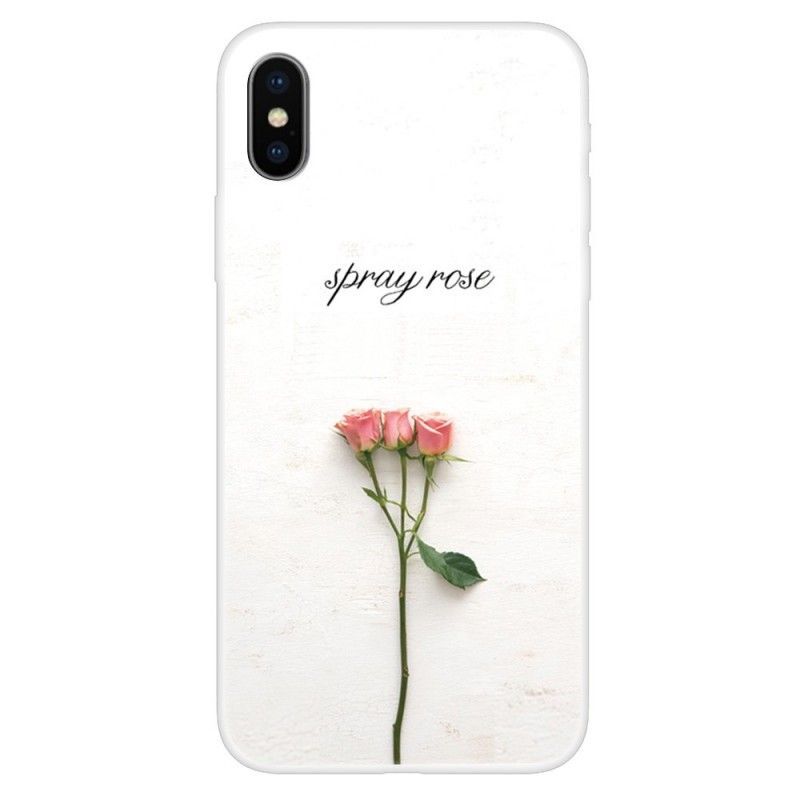 Kryt Iphone  XS Stříkací Růže