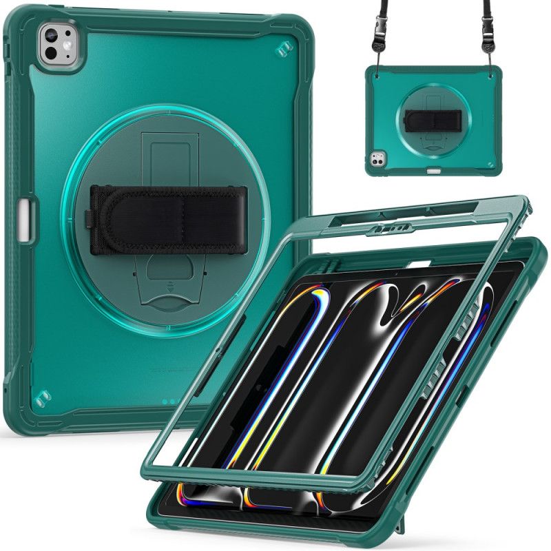 Kryt Na iPad Pro 13 (2025) Popruh Na Ruku Stojan A Ramenní Popruh