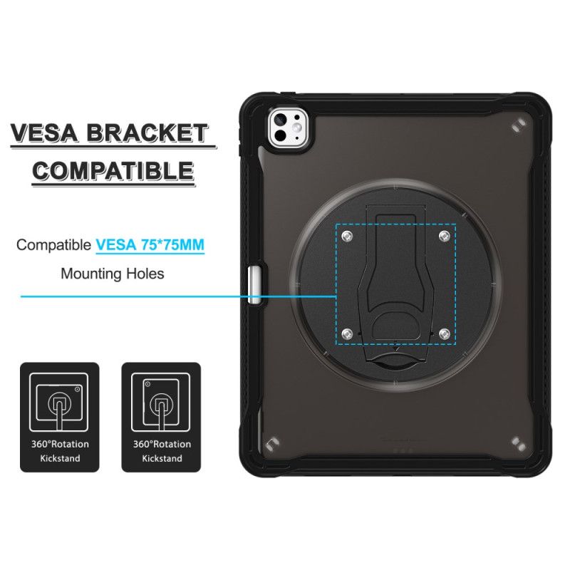 Kryt Na iPad Pro 13 (2025) Průsvitné Se Stojánkem