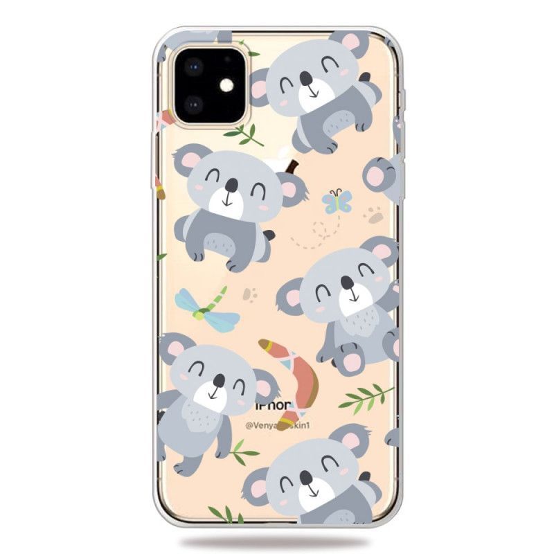 Kryt Na Iphone 11 Roztomilé Šedé Koaly