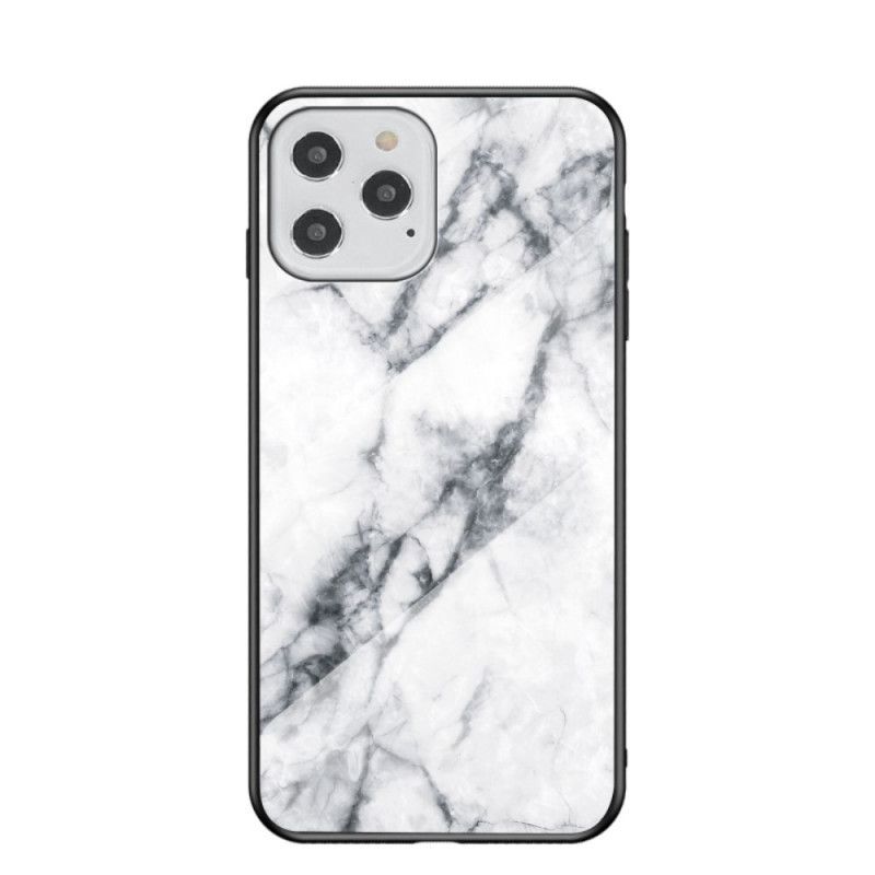 Kryt Na Iphone 12 / 12 Pro Tvrzené Mramorové Barevné Sklo