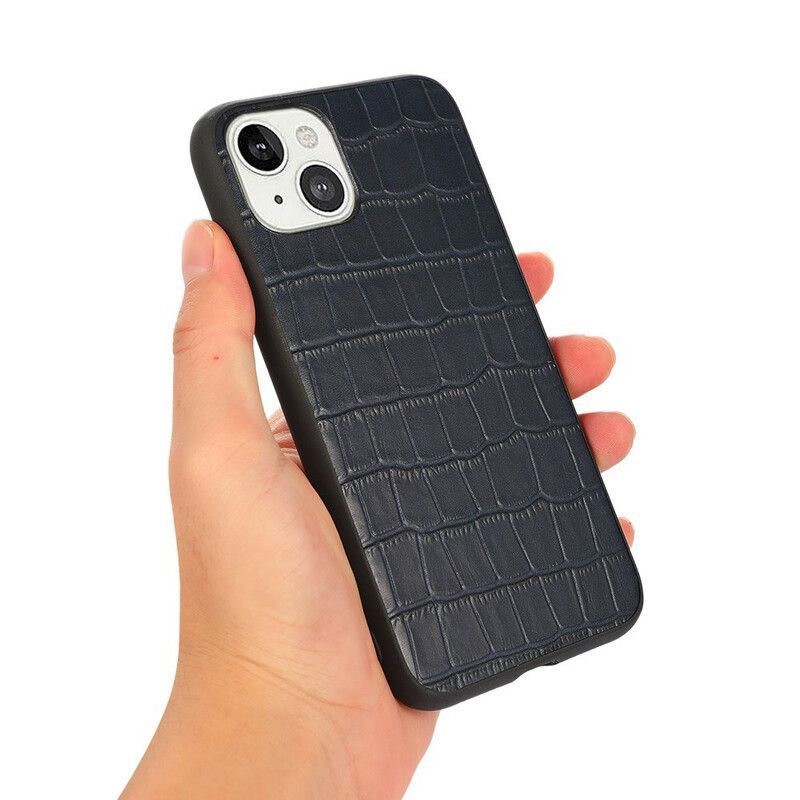 Kryt Na Iphone 13 Pravá Krokodýlí Textura Kůže