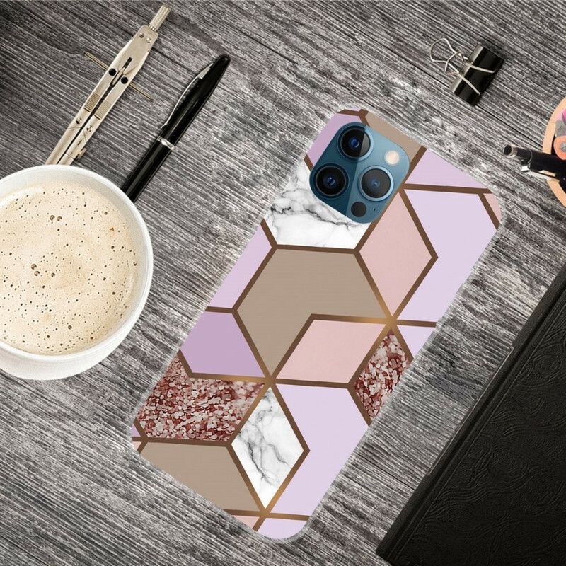 Kryt Na Iphone 13 Pro Geometrie Mramoru