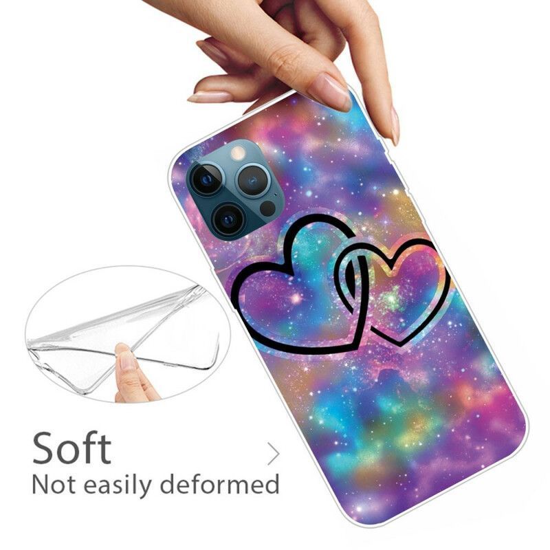 Kryt Na Iphone 13 Pro Srdce Spoutané Řetězem