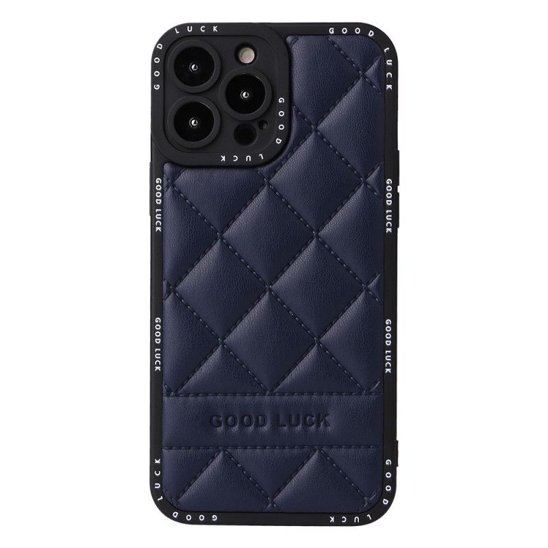 Kryt Na iPhone 14 Pro Max Hodně Štěstí Prošívané