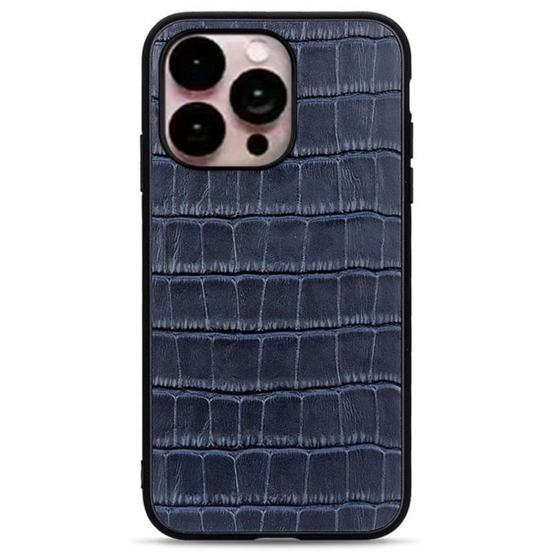 Kryt Na iPhone 14 Pro Max Pravá Krokodýlí Kůže