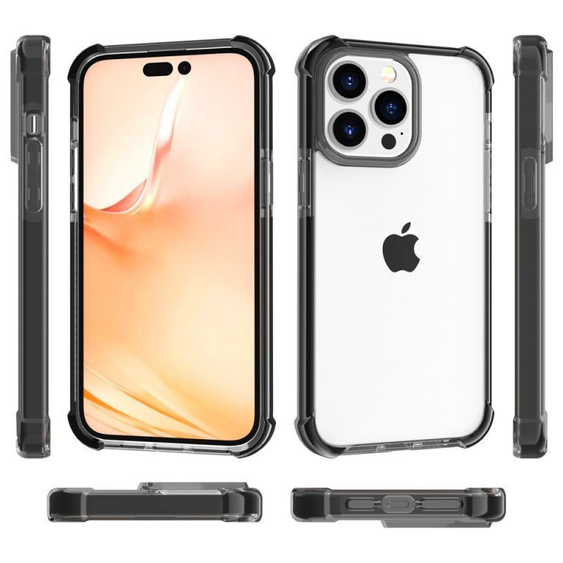 Kryt Na iPhone 14 Pro Max Průhledné Barevné Okraje