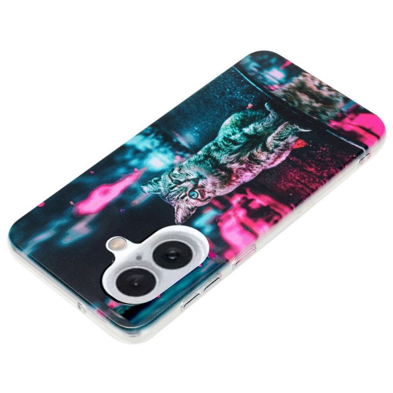Kryt Na iPhone 16 Kočka Ve Městě