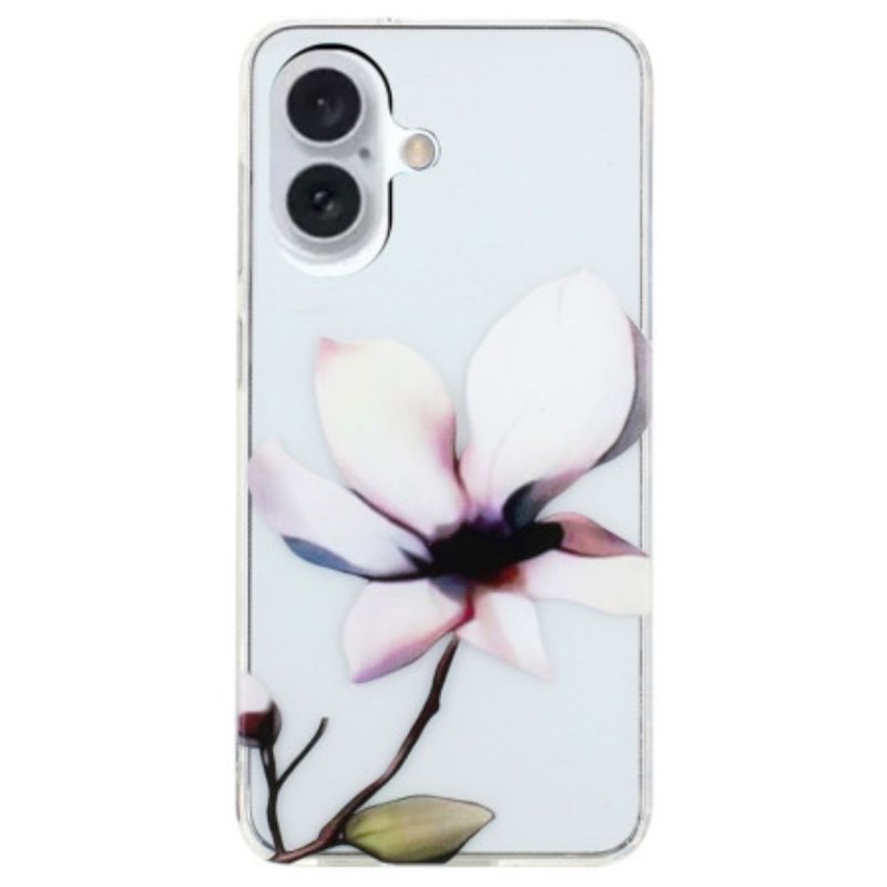 Kryt Na iPhone 16 Plus Bílý Květ
