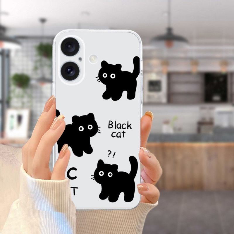 Kryt Na iPhone 16 Plus Černá Černá