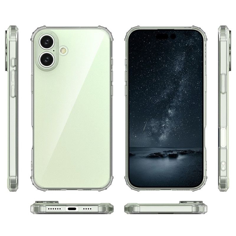 Kryt Na iPhone 16 Plus Průhledné Zesílené Rohy