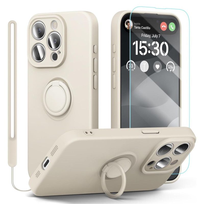 Kryt Na iPhone 16 Pro Řemínek Z Tekutého Silikonu