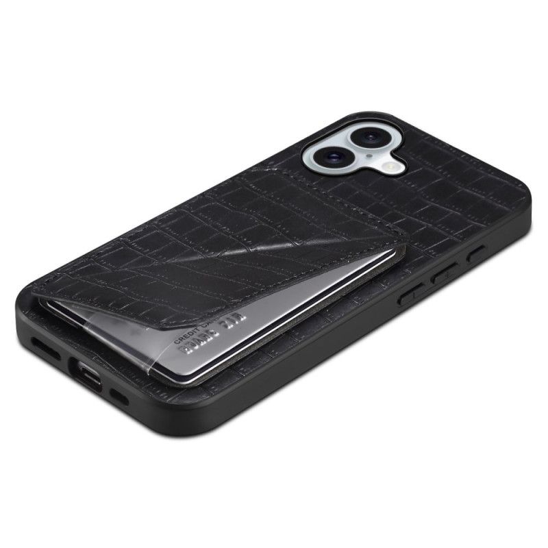 Kryt Na iPhone 17 Pouzdro Na Karty S Krokodýlím Efektem