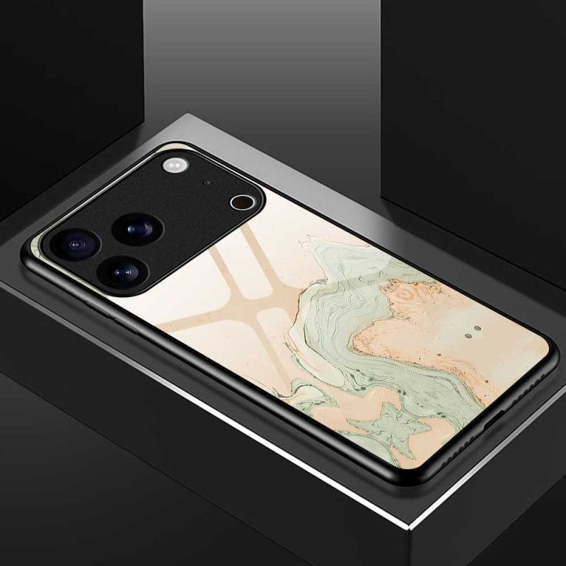 Kryt Na iPhone 17 Pro Max Malovaný Vzor Z Tvrzeného Skla