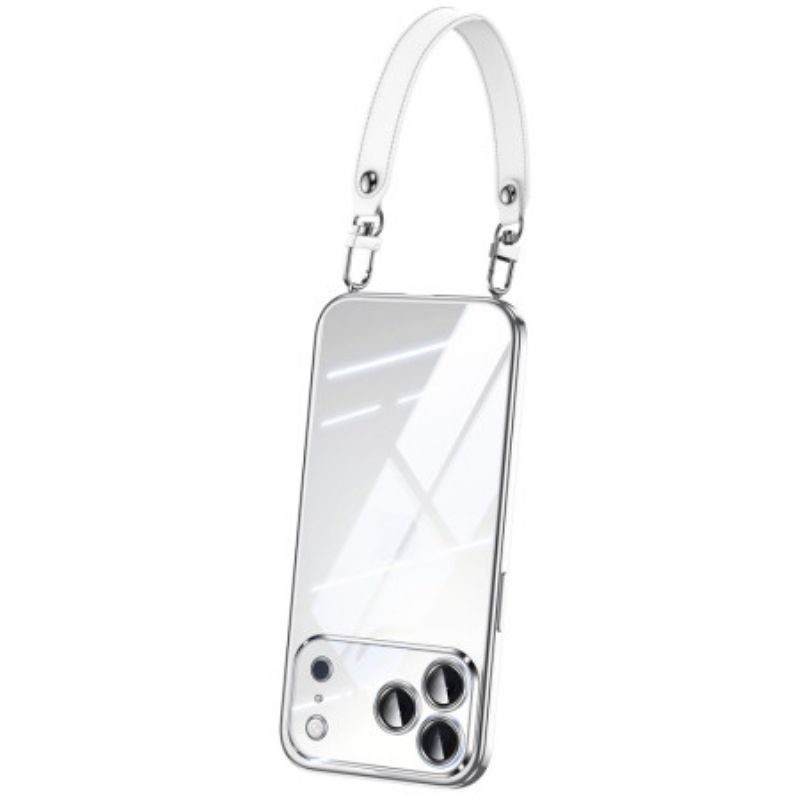 Kryt Na iPhone 17 Pro Max Průhledné Se Šňůrkou Na Krk