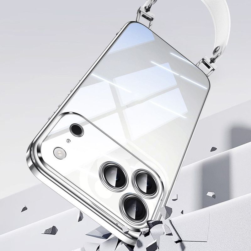 Kryt Na iPhone 17 Pro Max Průhledné Se Šňůrkou Na Krk