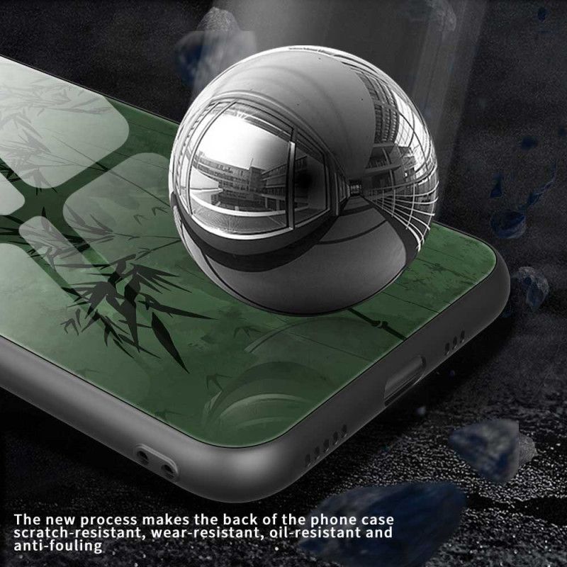 Kryt Na iPhone 17 Pro Max Tvrzené Sklo S Květinovým Vzorem