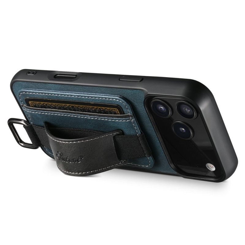 Kryt Na iPhone 17 Pro S Držákem Na Karty V Retro Designu