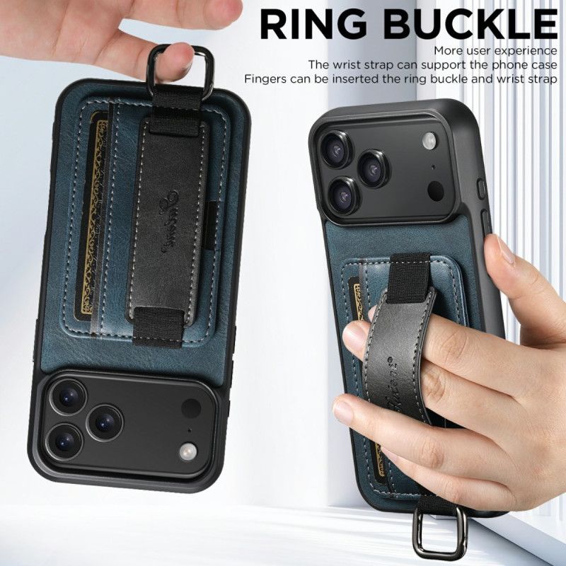 Kryt Na iPhone 17 Pro S Držákem Na Karty V Retro Designu