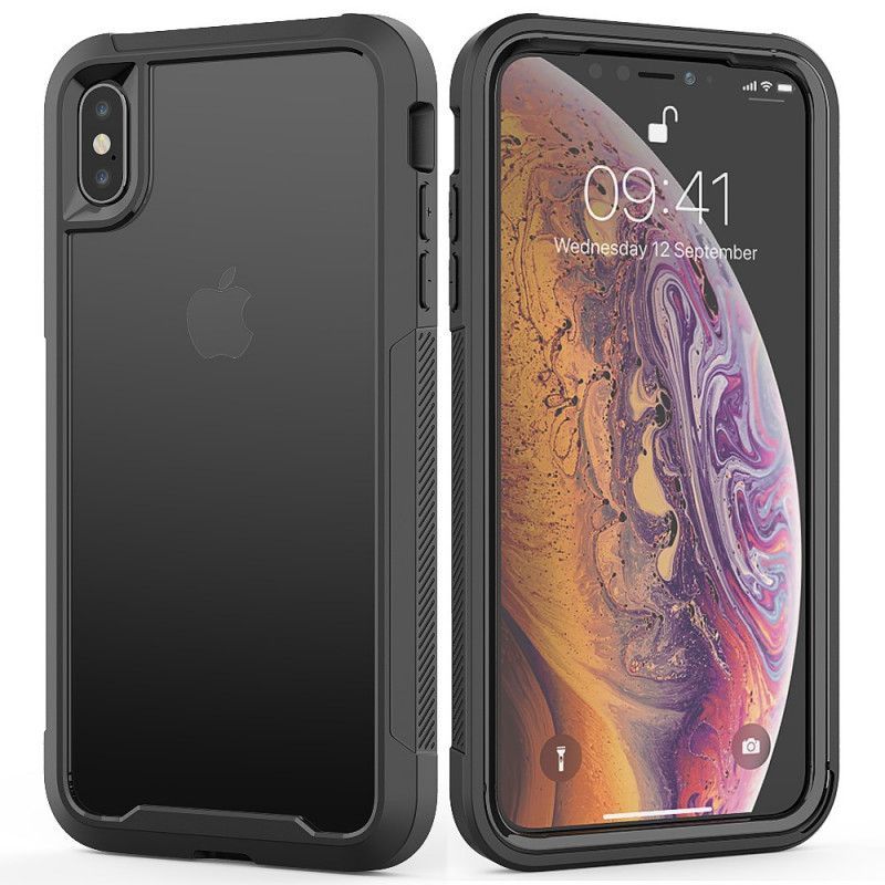 Kryt Na Iphone  XS / X Průhledné Okraje Hybridního Nárazníku