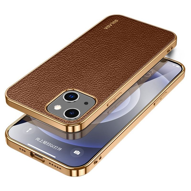 Kryty Na Mobil Na iPhone 14 Styl Kůže Sulada