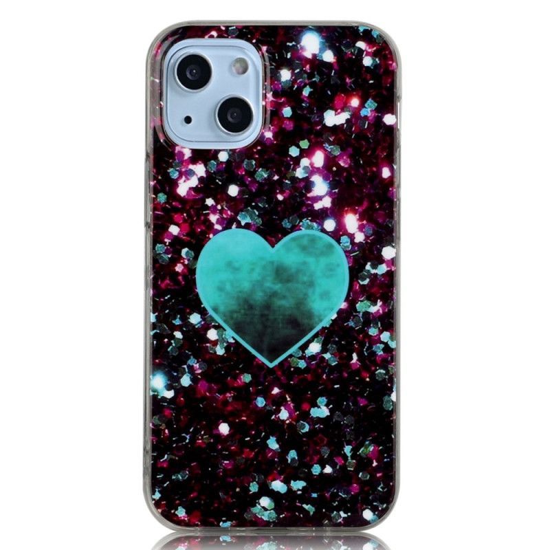 Kryty Na Mobil Na iPhone 14 Třpytivé Srdce