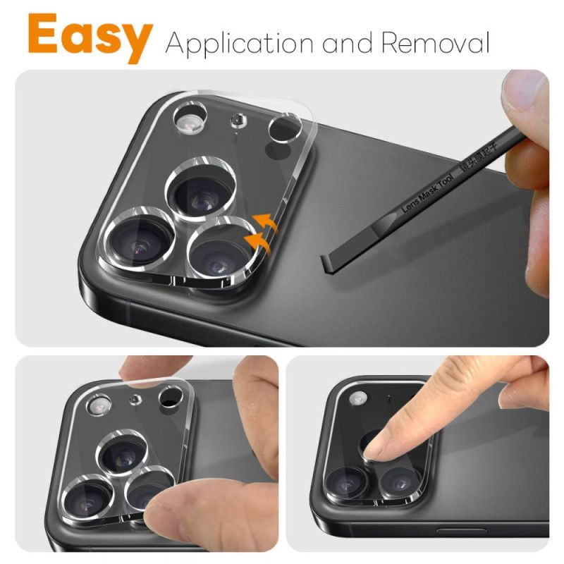 Ochranný Kryt Čočky Z Tvrzeného Skla Pro iPhone 17 Pro Max (průhledný)