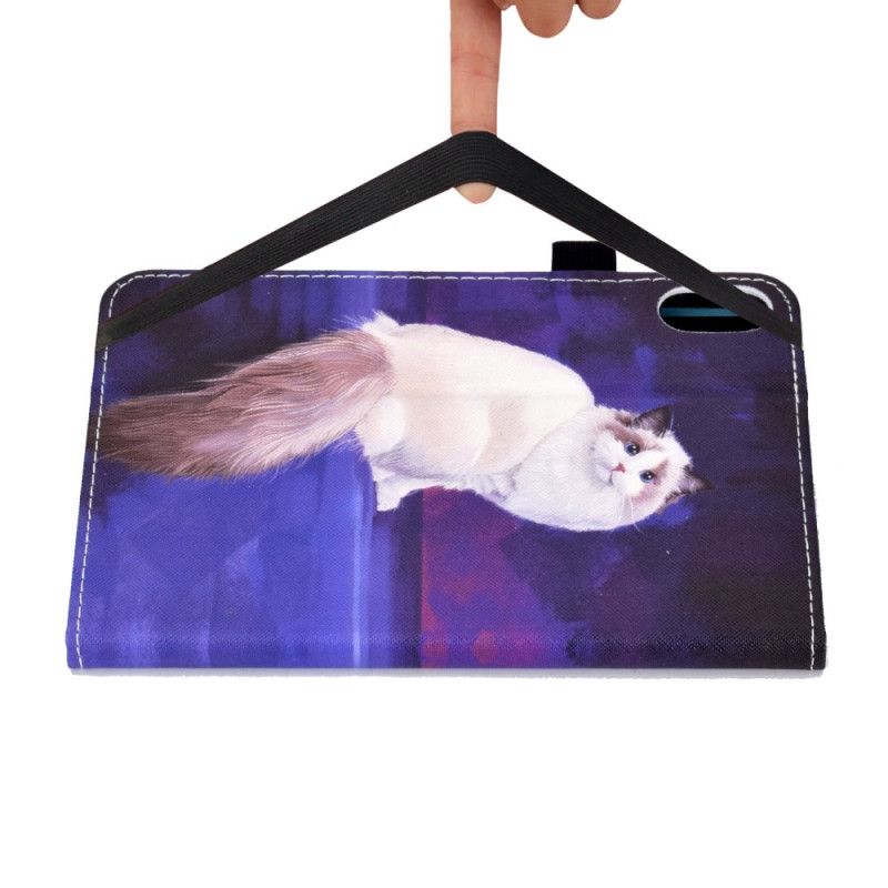 Peněženková Pouzdra iPad (2025) Kryty Na Mobil Bílá Kočka