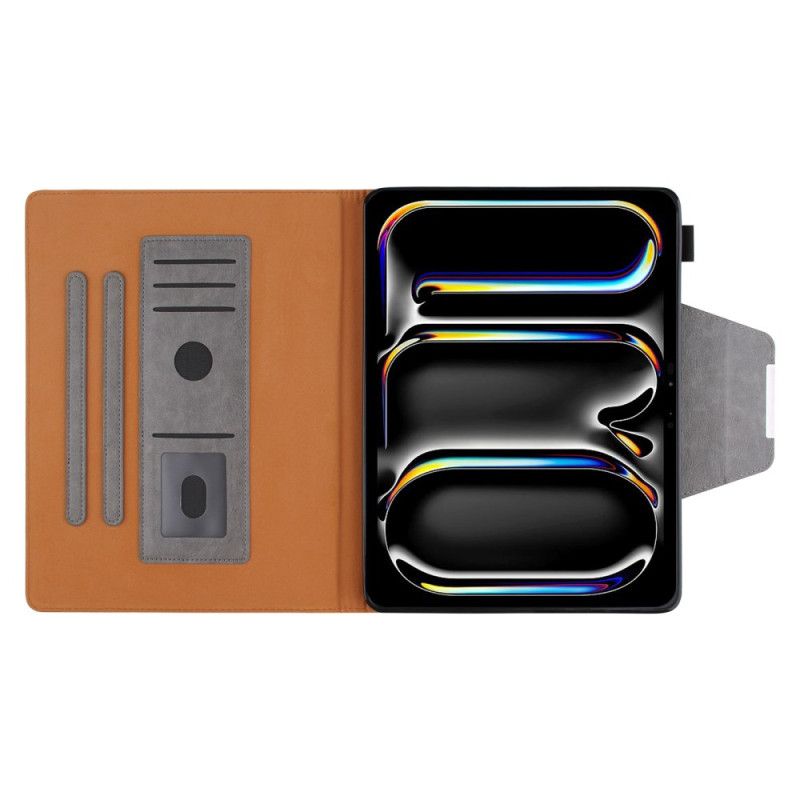 Peněženková Pouzdra iPad Pro 13 (2025) Kryty Na Mobil Funkce Stojánku A Automatické Probuzení/uspání