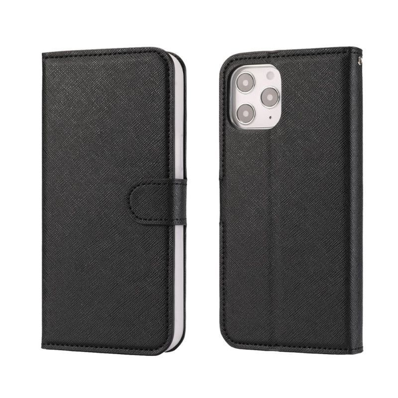 Peněženková Pouzdra Iphone 12 Pro Max Texturovaný S Odnímatelným Pláštěm