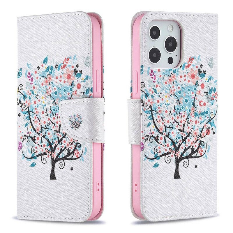 Peněženková Pouzdra Iphone 13 Pro Max Rozkvetlý Strom