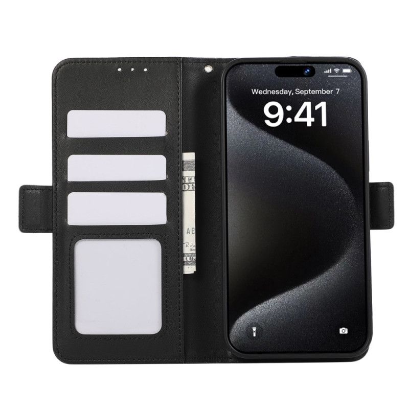 Peněženková Pouzdra iPhone 16 Klasická Rfid Ochrana Abeel