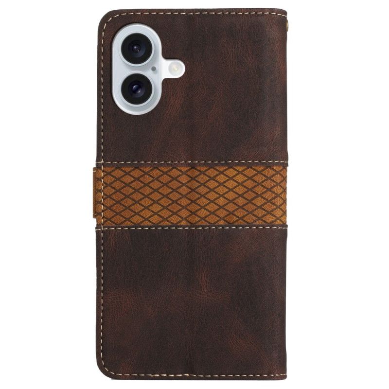 Peněženková Pouzdra iPhone 16 Kostkovaný Vlys