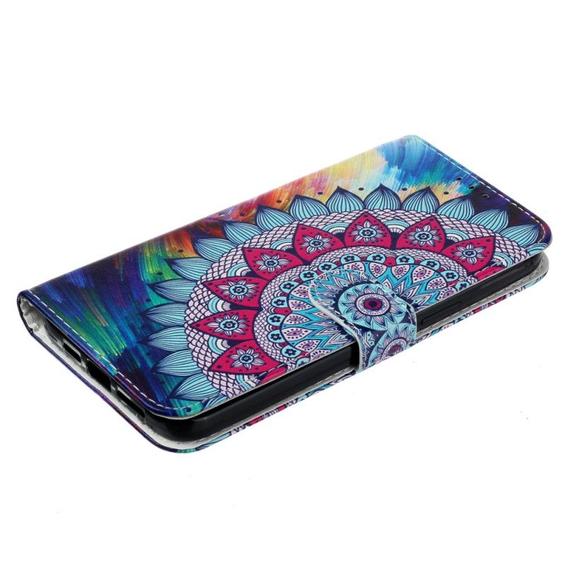 Peněženková Pouzdra iPhone 16 Kryty Na Mobil Báječná Mandala S Popruhem