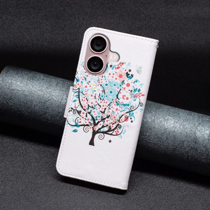 Peněženková Pouzdra iPhone 16 Kryty Na Mobil Rozkvetlý Strom