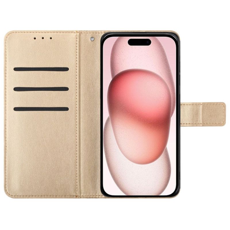 Peněženková Pouzdra iPhone 16 Kryty Na Mobil Vzor Řemínku Mandala
