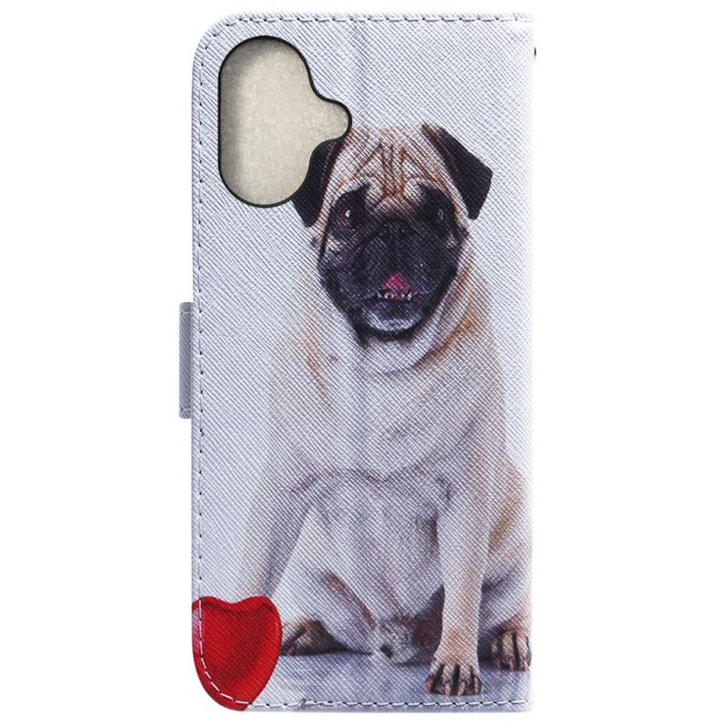 Peněženková Pouzdra iPhone 16 Mops Pes
