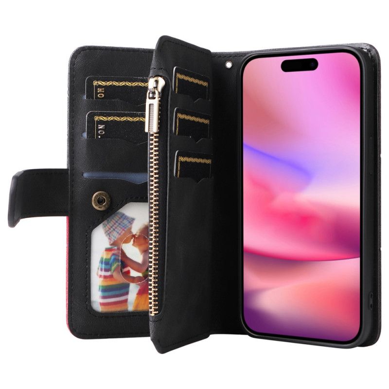 Peněženková Pouzdra iPhone 16 Peněženka S Vlnovkou