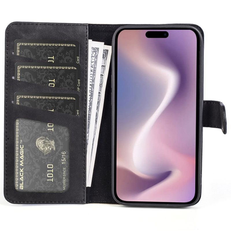 Peněženková Pouzdra iPhone 16 Plus Dvoubarevný Design