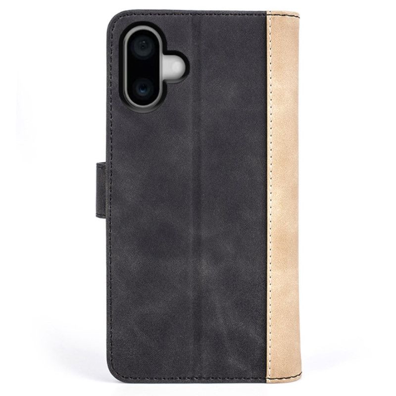 Peněženková Pouzdra iPhone 16 Plus Dvoubarevný Design