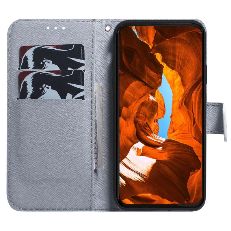 Peněženková Pouzdra iPhone 16 Plus Kryty Na Mobil Bílý Tygr