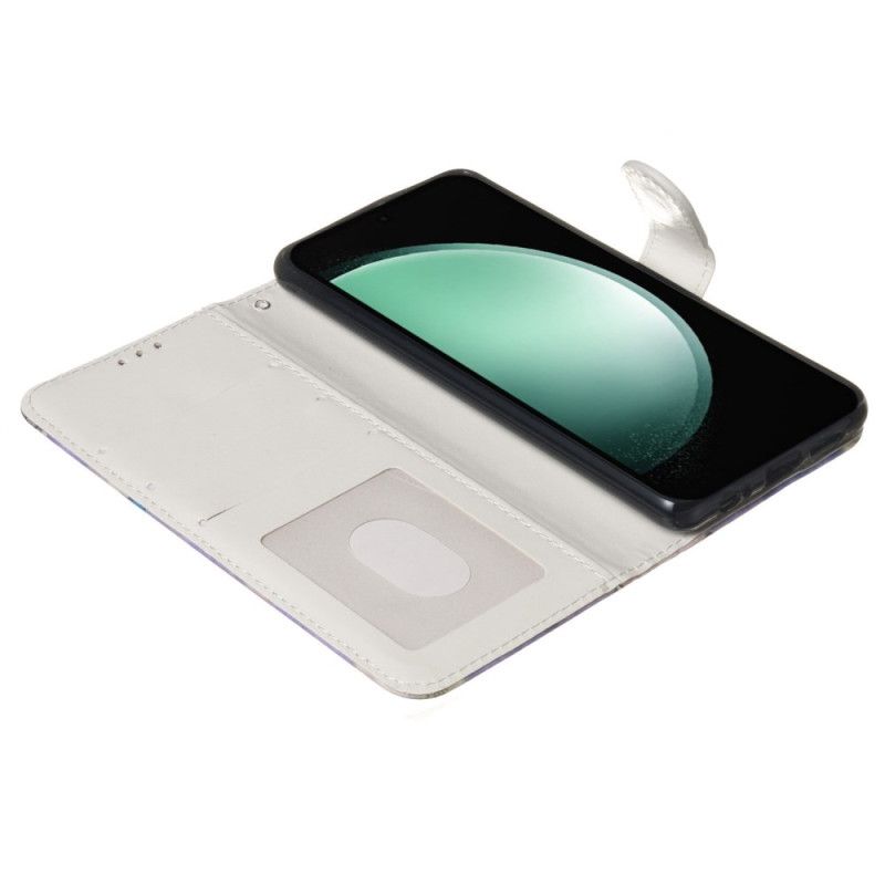 Peněženková Pouzdra iPhone 16 Plus Kryty Na Mobil Vlk S Popruhem