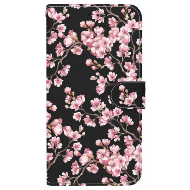 Peněženková Pouzdra iPhone 16 Plus Švestkové Květy