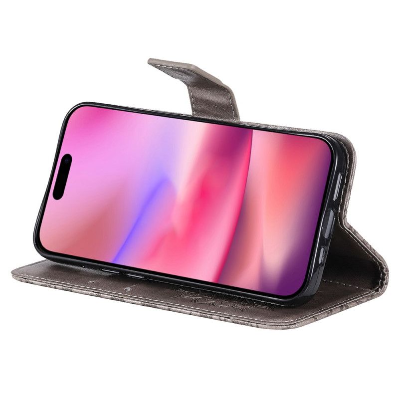 Peněženková Pouzdra iPhone 16 Plus Vzor Mandaly S Páskem