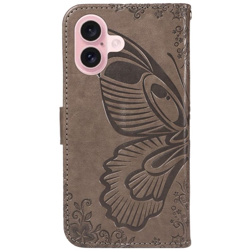 Peněženková Pouzdra iPhone 16 Tisk Motýlů