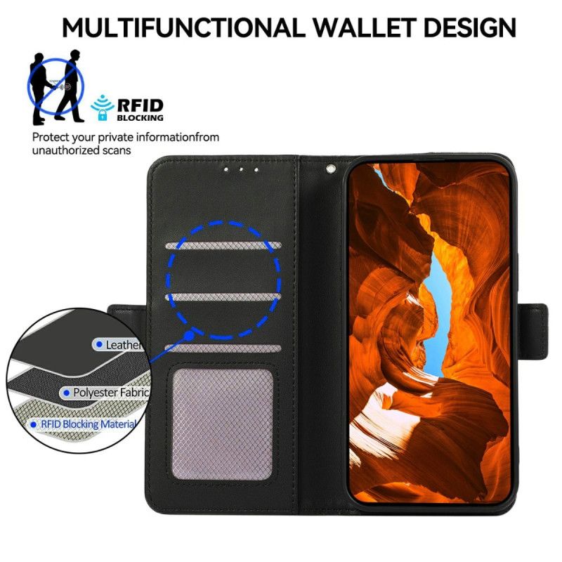 Peněženková Pouzdra iPhone 17 Pro Max Rfid Ochrana Abeel