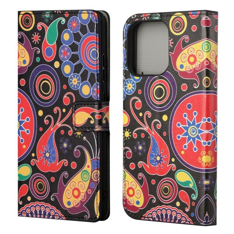 Peněženková Pouzdra Na Iphone 13 Design Galaxie
