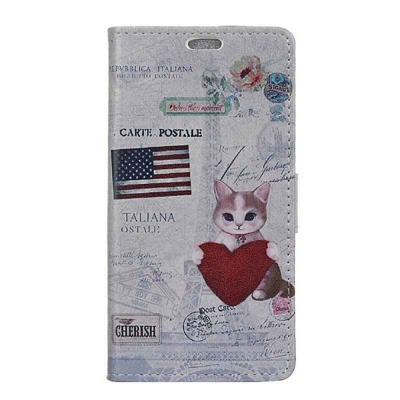 Peněženková Pouzdra Na Iphone Xr Kočka Na Cestách